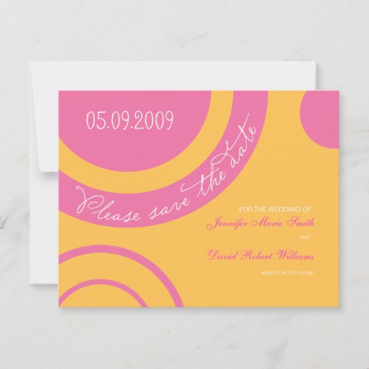 Bubble Gum Save the Date (Voorkant)