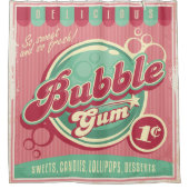 Bubble Gum Shower Curtain Douchegordijn (Voorkant)
