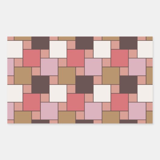 Bubble Gum Sorbet Rechthoekige Sticker (Voorkant)