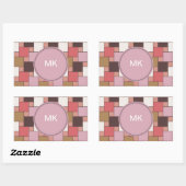 Bubble Gum Sorbet Rechthoekige Sticker (Vel)