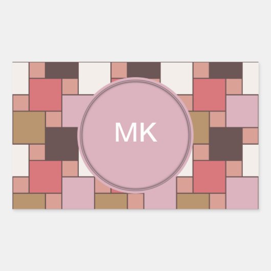 Bubble Gum Sorbet Rechthoekige Sticker (Voorkant)