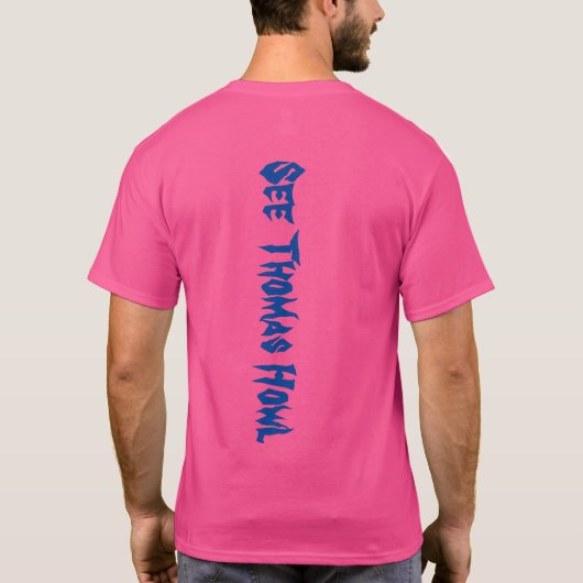 (Bubble Gum) STH Logo T-Shirt met ruggengraat (Achterkant)