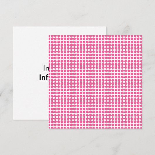 Bubble gum Stippen Kaart (Voorkant / Achterkant)