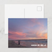 Bubble Gum Sunset - Marina Del Rey, CA Briefkaart (Voorkant / Achterkant)