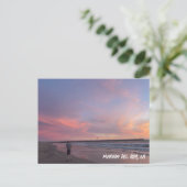 Bubble Gum Sunset - Marina Del Rey, CA Briefkaart (Staand voorkant)