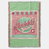 Bubble Gum Throw Deken (Voorkant Verticaal)