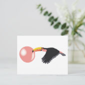 Bubble Gum Toucan Bing Bubble Briefkaart (Staand voorkant)