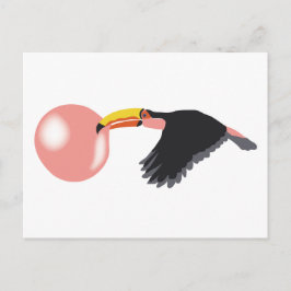 Bubble Gum Toucan Bing Bubble Briefkaart
