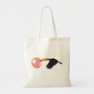 Bubble Gum Toucan Bing Bubble Tote Bag