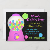 Bubble Gum Verjaardag Kaart (Voorkant)