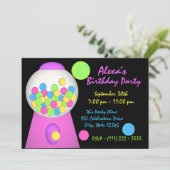 Bubble Gum Verjaardag Kaart (Staand voorkant)