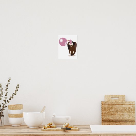 Bubble Gum Vulture Baling Bubble Poster (Keuken)