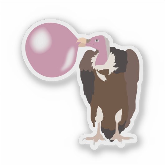 Bubble Gum Vulture Baling Bubble Sticker (Voorkant)