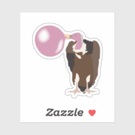 Bubble Gum Vulture Baling Bubble Sticker