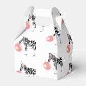 Bubble Gum Zebra Baling Bubble Bedankdoosjes (Achterkant)