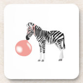 Bubble Gum Zebra Baling Bubble Bier Onderzetter (Voorkant)