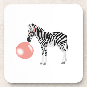 Bubble Gum Zebra Baling Bubble Bier Onderzetter