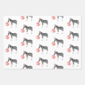 Bubble Gum Zebra Baling Bubble Inpakpapier Vel (Voorkant)