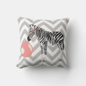 Bubble Gum Zebra Baling Bubble Kussen (Voorkant)