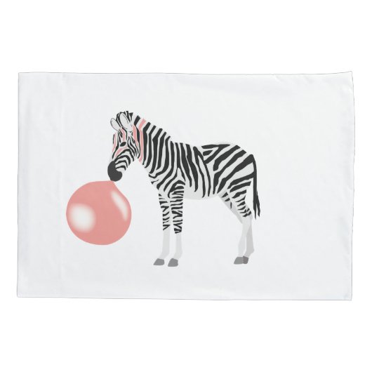 Bubble Gum Zebra Baling Bubble Kussensloop (Achterkant)