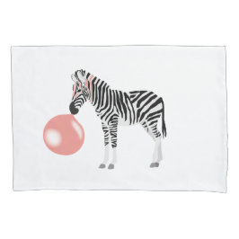 Bubble Gum Zebra Baling Bubble Kussensloop