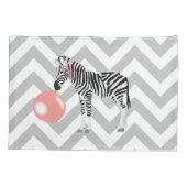 Bubble Gum Zebra Baling Bubble Kussensloop (Achterkant)