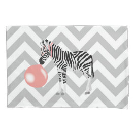 Bubble Gum Zebra Baling Bubble Kussensloop