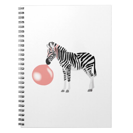 Bubble Gum Zebra Baling Bubble Notitieboek (Voorkant)
