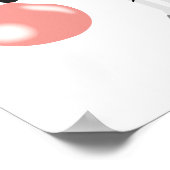 Bubble Gum Zebra Baling Bubble Poster (Hoek)