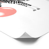 Bubble Gum Zebra Baling Bubble Poster (Hoek)