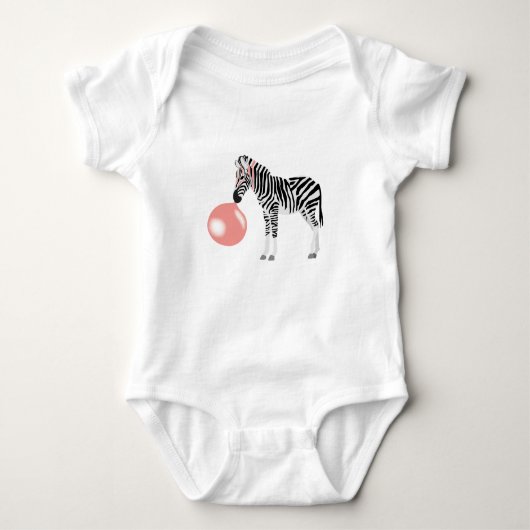 Bubble Gum Zebra Baling Bubble Romper (Voorkant)