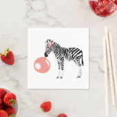 Bubble Gum Zebra Baling Bubble Servet (Insitu)