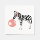 Bubble Gum Zebra Baling Bubble Servet (Voorkant)