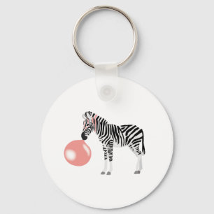 Bubble Gum Zebra Baling Bubble Sleutelhanger