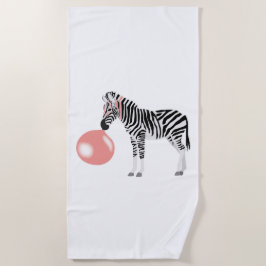 Bubble Gum Zebra Baling Bubble Strandlaken