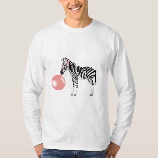 Bubble Gum Zebra Baling Bubble T-shirt (Voorkant)