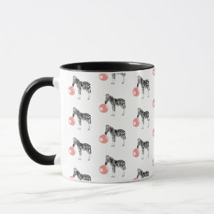 Bubble Gum Zebra Bgloebelpatroon Mok