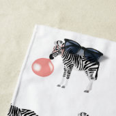 Bubble Gum Zebra Bgloebelpatroon Strandlaken (In situ)