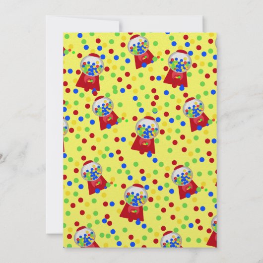 Bubble Gumballs Party Uitnodiging (Achterkant)