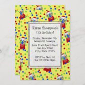 Bubble Gumballs Party Uitnodiging (Voorkant / Achterkant)