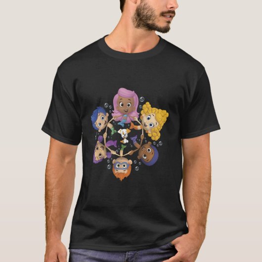 Bubble Guppies Synchronized Swimming Circle Portra T-shirt (Voorkant)