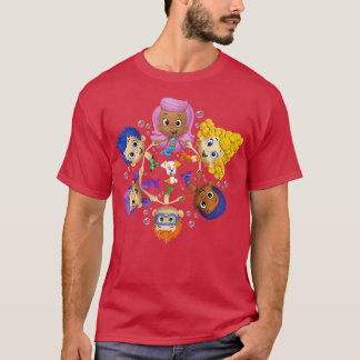 Bubble Guppies Synchronized Swimming Circle Portra T-shirt