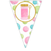 Bubble Happy Birthday Banner, Bubble Party Vlaggetjes (Eerste vlag)