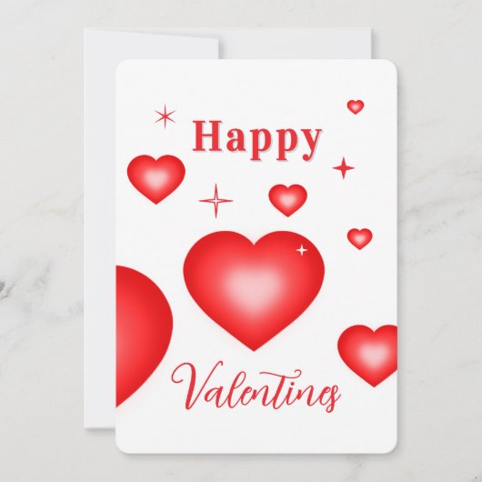 Bubble Heart Coupon Valentine Card Kaart (Voorkant)