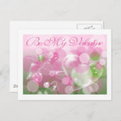 Bubble Heart en Butterfly Valentijn Briefkaart (Voorkant / Achterkant)