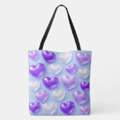 Bubble heart tote bag (Achterkant)