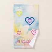 Bubble Hearts Badhanddoeken Set Bad Handdoek (Handdoek)