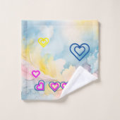 Bubble Hearts Badhanddoeken Set Bad Handdoek (Wasdoekje)