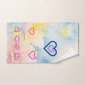 Bubble Hearts Badhanddoeken Set Bad Handdoek (Handdoek)