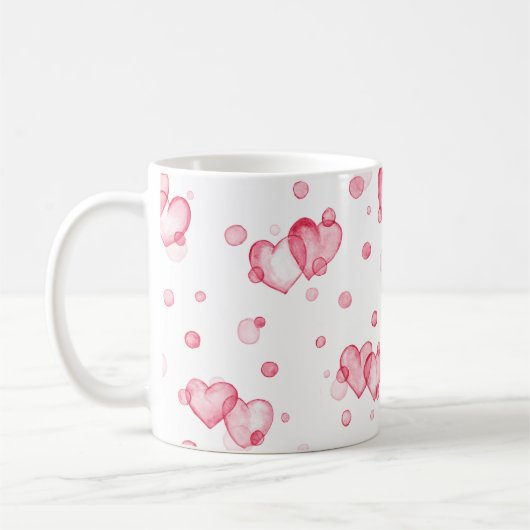 Bubble Hearts Koffiemok (Links)